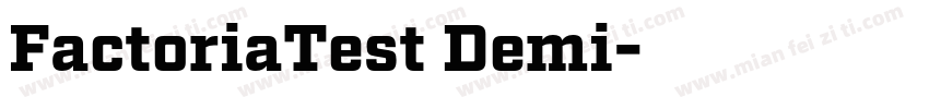 FactoriaTest Demi字体转换